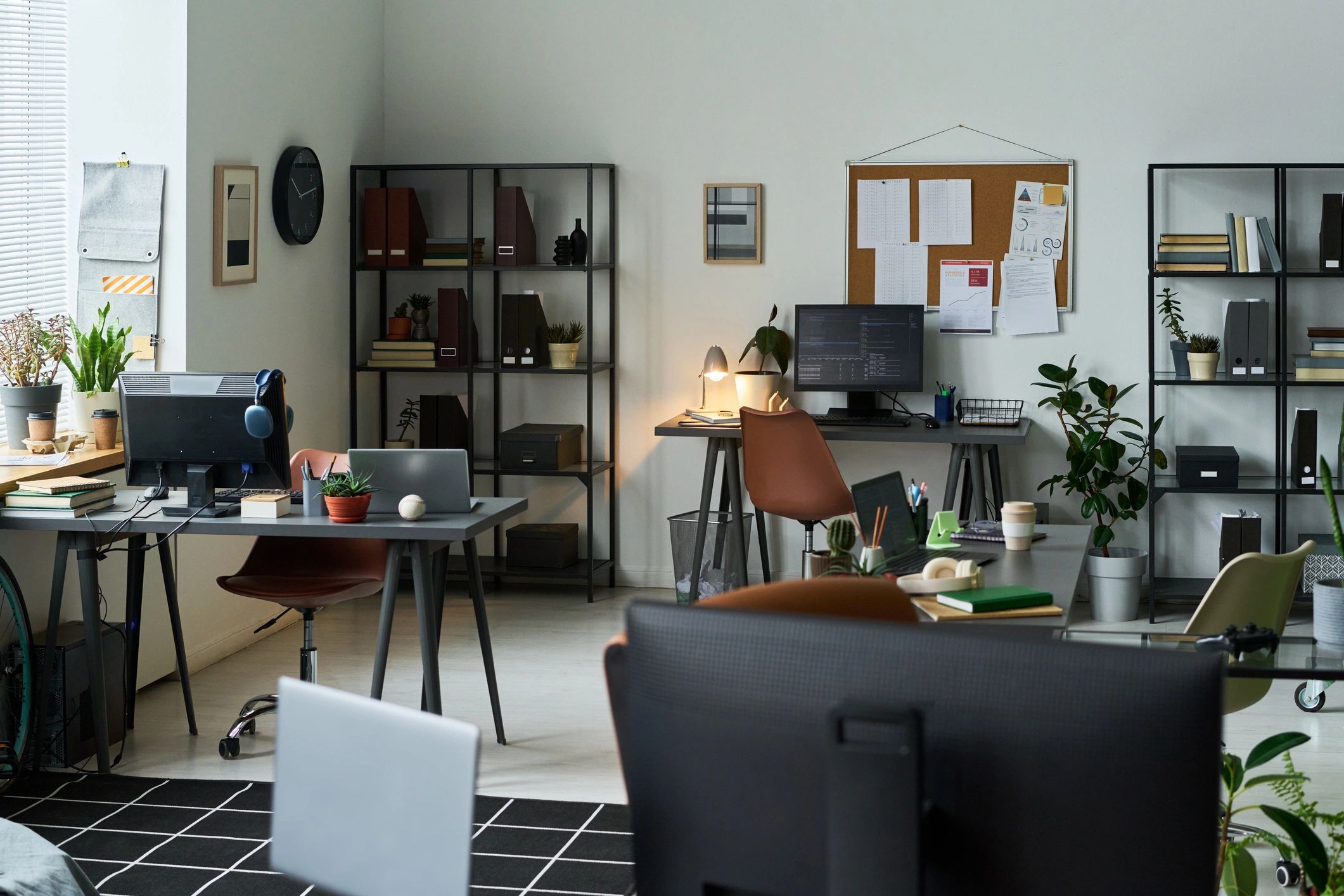 Modern office workspace for digital consulting services